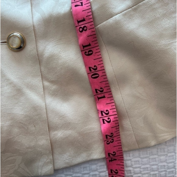 Escada Women's Jacket Size:34 In Cream Yellow - Picture 15 of 16